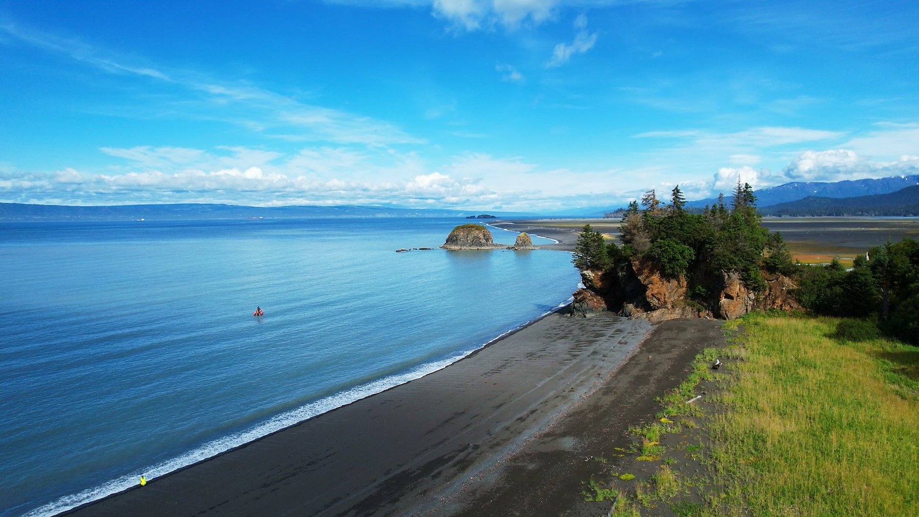 Kachemak Bay shoreline near Quarry Beach